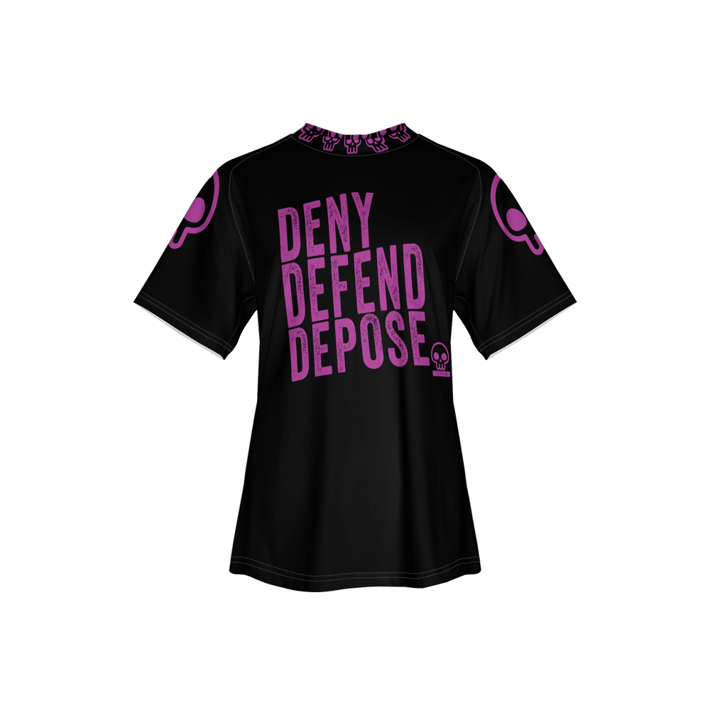 DENY DEFEND DEPOSE Women’s Athletic Jersey-Heavyweight 225g