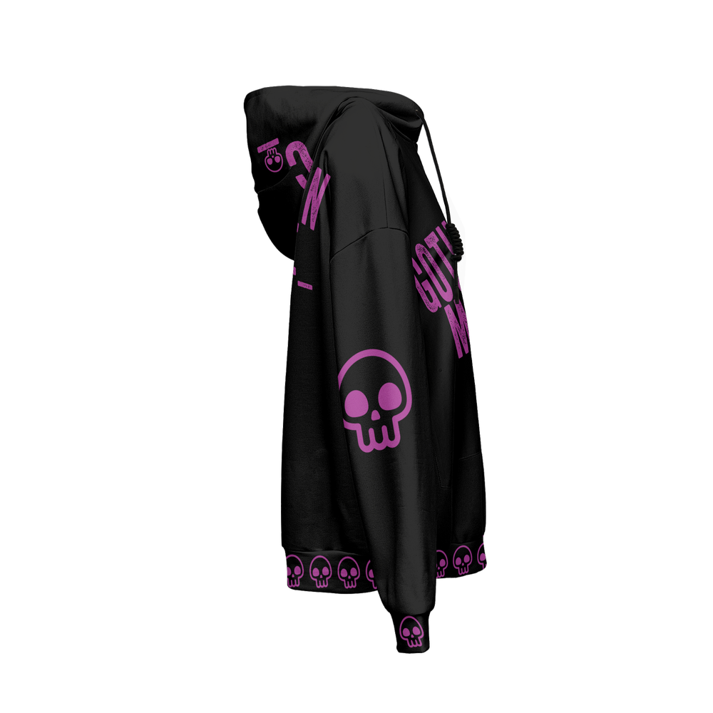 GOTH MOM Women’s Relaxed Fit Hoodie With Front Patch-Super Heavy 375g