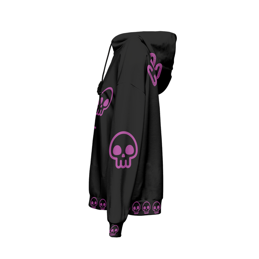 GOTH MOM Women’s Relaxed Fit Hoodie With Front Patch-Super Heavy 375g
