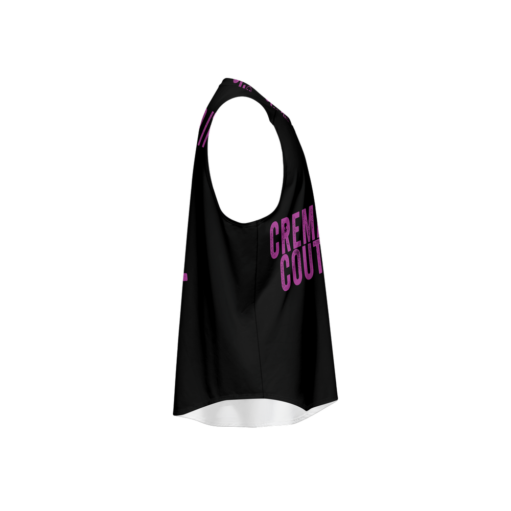 Men's Seamless Open Side Tank Top-Performance Mesh - CREMATION COUTURE Logo