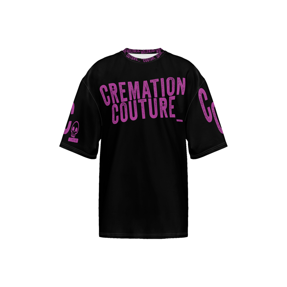 CREMATION COUTURE - Men’s Oversized Short-Sleeve T-Shirt-Heavyweight 225g - Black