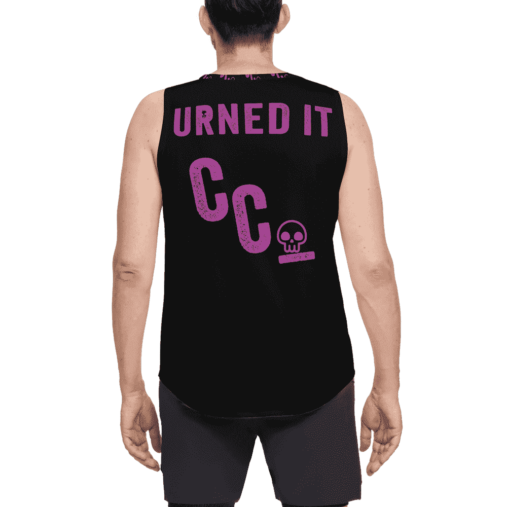 Men's Seamless Open Side Tank Top-Performance Mesh - CREMATION COUTURE Logo
