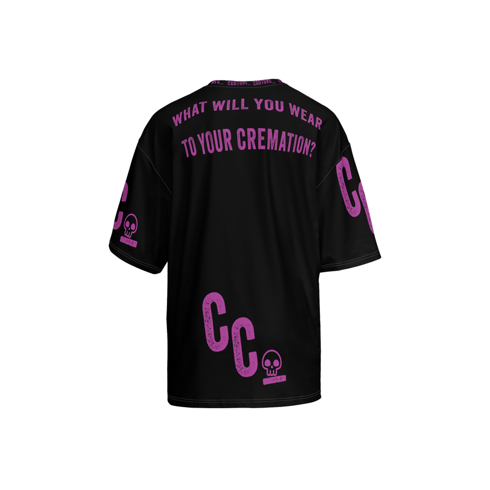 CREMATION COUTURE - Men’s Oversized Short-Sleeve T-Shirt-Heavyweight 225g - Black
