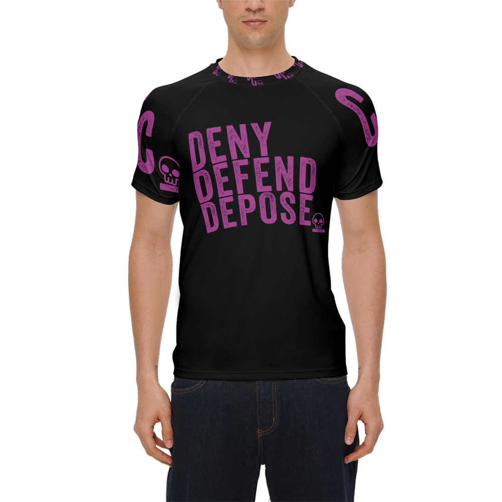 DENY DEFEND DEPOSE Men’s Athletic Jersey-Heavyweight 225g - Black