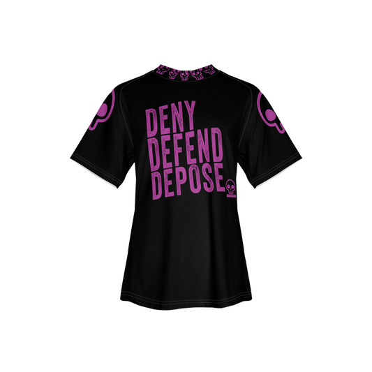 DENY DEFEND DEPOSE Women’s Athletic Jersey-Heavyweight 225g