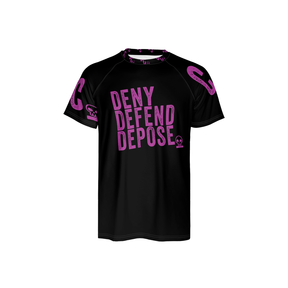 DENY DEFEND DEPOSE Men’s Athletic Jersey-Heavyweight 225g - Black