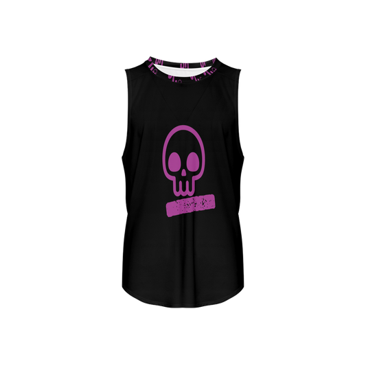 SKULLY Men's Seamless Open Side Tank Top-Performance Mesh