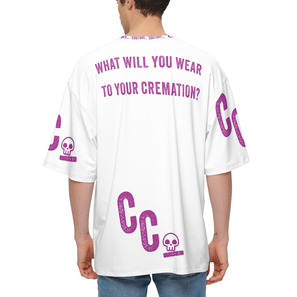 CREMATION COUTURE - Men’s Oversized Short-Sleeve T-Shirt-Heavyweight 225g - White